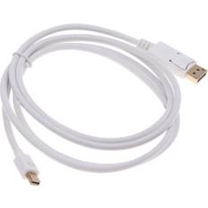 Displayport Til Mini Kabel Hvid 2m