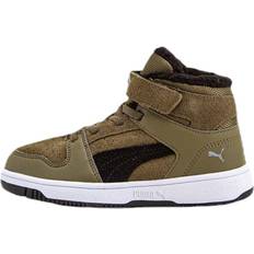 Puma Rebound Layup Fur SD V PS Green, Unisex, Sko, Sneakers, Brun