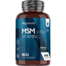 WeightWorld Vitamins & Supplements WeightWorld MSM with Vitamin C 2400mg 360 Tablets