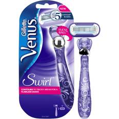 Gillette Venus Swirl Razor For Women Flexi Ball & 5 Contour Blades