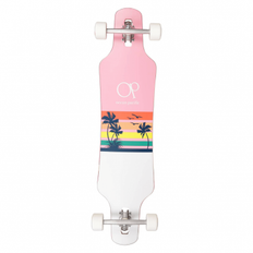 Sunset Complete Longboard Pink Pink/White