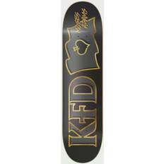 KFD Moses Adams Pro Skateboard Deck 3d Black/Gold 8"