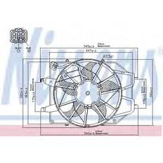 Radiateurs Nissens Ventilateur Moteur 85217 373 12 Avec Cadre Du Focus Mk1 Break