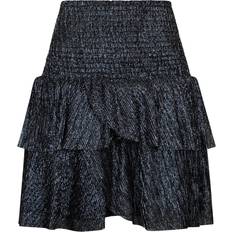 Korte skjørt - Sølv Neo Noir Carin Glitz Skirt Silver 44/XXL