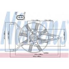 Nissens Car Fan radiator 85041