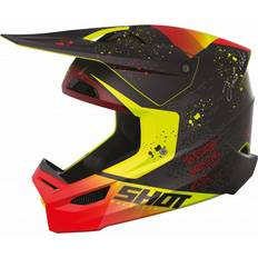 Shot Furious Matrix Casque de motocross, noir-rouge-jaune, taille pour Hommes Adulte