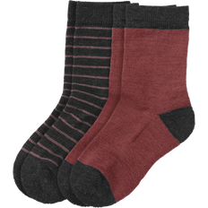 29/32 Underkläder Ullmax Kid's Nolby Wool Sock 2-pack - Pink (1938U421)