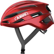 ABUS Rennradhelm StormChaser ACE leichter Fahrradhelm für Radrennen, Gravelbike-Touren und Cyclocross für Damen und Herren Größe S, Rot