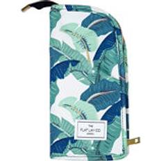 The Flat Lay Co. Xxl Standing Makeup Brush Case In Tropical Leaves