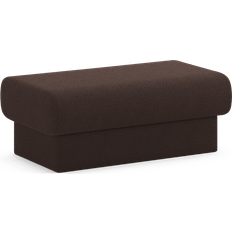 Puff Bouclé Brun 40x102 cm