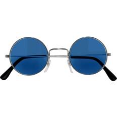 Solbriller Blaue 70er Hippiebrille Kostümzubehör