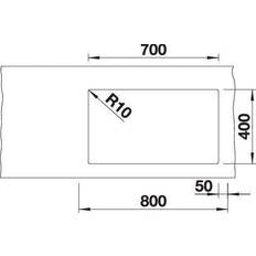 Eckspülen Blanco Spülbecken, SUBLINE 700-U Level