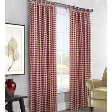 Commonwealth Home Fashions 95"L 80"W Thermalogic Check Tab-Top