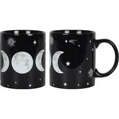 Schwarzer Triple Moon Kaffeebecher