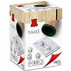 Cayro Yam's Deluxe 7 år Äkta lädermugg Brädspel Barn och vuxna Få maximalt resultat Perfekt för 2 till 8 spelare