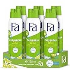 FA Deodorant Spray Caribbean Citroner 6-pack