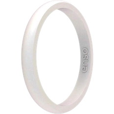 Silicone Rings Enso Halo Birthstone Ring - Silver