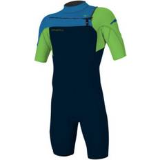 Swim & Water Sports O'Neill Hammer 2mm Chest Zip Shorty Wetsuit Abyss/Dayglo/Ocean-Medium