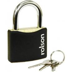 Rolson Steel Padlock, 60mm, Black