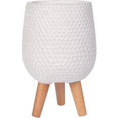 Pots, Plants & Cultivation IDEALIST Indoor Flower Planter Medium Egg Pot Legs Honeycomb