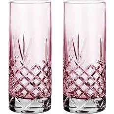 Säker för mikrovågsugn Drinkglas Frederik Bagger Crispy Highball Pink Drinkglas 37cl 2st