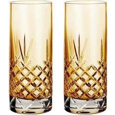 Tåler mikrobølgeovn Drinkglass Frederik Bagger Crispy Highball Yellow Drinkglass 37cl 2st