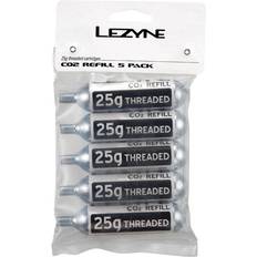 Lezyne CO2 Ersatzkartuschen 25g 5Stk, Silber, 1-C2-CRTDG-V125P5