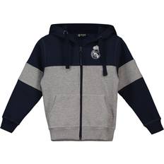 Pullover Real Madrid Colour Block Hoodie Grey/Navy Boys