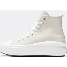 Zapatos para Niños Converse Chuck Taylor All Star Move Platform Leather Beige - Black/White