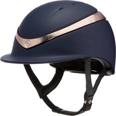 Gold Riding Helmets Charles Owen Halo Helmet & Free Headband Navy Rose Gold