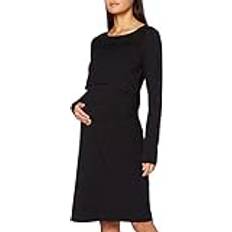 Midiklänningar Gravid- & Amningskläder Noppies Nurs LS Corsham Maternity Dress Black