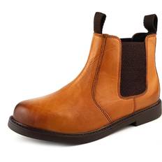 Cheap Boots Frank James Chester JUNIOR Leather Tan Brown Chelsea Boots Tan JR