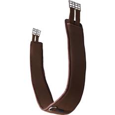 Horze Frontera Shaped Neoprene Long Girth with Elastic Demitasse Brown 125 unisex