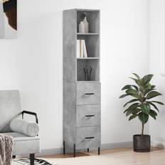 vidaXL Highboard betonggrÃ¥ Skjenk 34.5x180cm