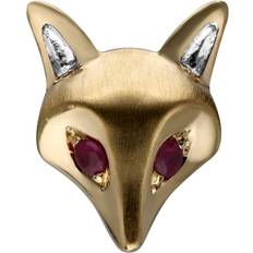 Femme Broches Gemondo Gardenia Ruby Fox Pin In 9ct Yellow Gold