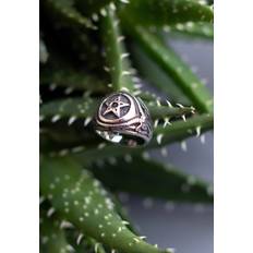 Etnox etNox hard and heavy Gothic Ring Pentagram för silverfärgad