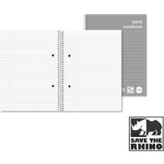 A5 Notepads Rhino Everyday Ruled Margin Spiral Soft Cover