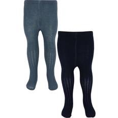 Wolle Strumpfhosen Minymo Strumpfhosen Wolle 2er-Pack Dark Navy 140/146 Strumpfhosen