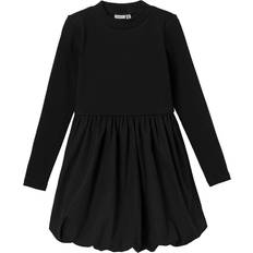 Name It Kid's Long Sleeved Dress - Black