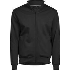 4XL - Herr Koftor Tee jays Full Zip Sweat Cardigan BLACK