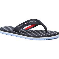 Tommy Hilfiger Damen Flip Flops Essential Rope Sandal Badeschuhe, Blau Space Blue