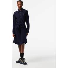 Lacoste Women Dresses Lacoste Women's Adjustable Cotton Piqué Polo Dress Navy Blue