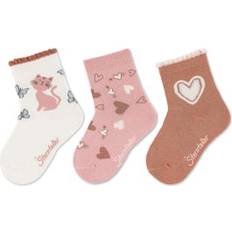 17/18 Abbigliamento per bambini Sterntaler Calzini 3 Pezzi Gatto - Rosa/Pink