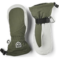 Hestra Women's Heli Ski Female Mitt, 7, Olive/Offwhite