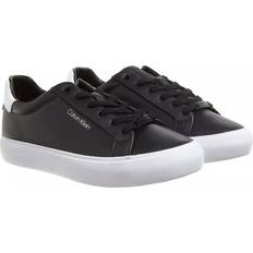 Calvin Klein Dame Sneakers Calvin Klein Leather Trainers Sneakers - Black