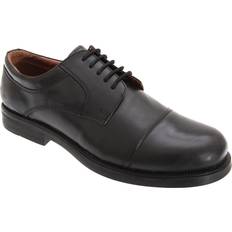 Megableu Capped Gibson Leather Shoes Black