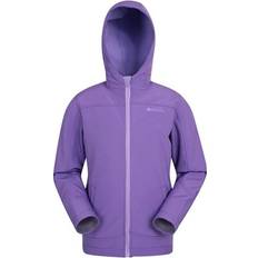 Soft Shell Jackets Mountain warehouse Childrens/Kids Exodus Water Resistant Soft Shell Jacket Purple years