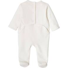 Long Sleeves Jumpsuits Vertbaudet Baby Samt-Strampler Oeko-Tex wollweiß