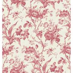 French Country Floral Pink Wallpaper Roll