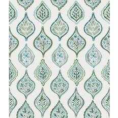 Wallpapers York Wallcoverings Marketplace Motif Pre-pasted Wallpaper Covers 56 sq. ft. Pale Grey/Green